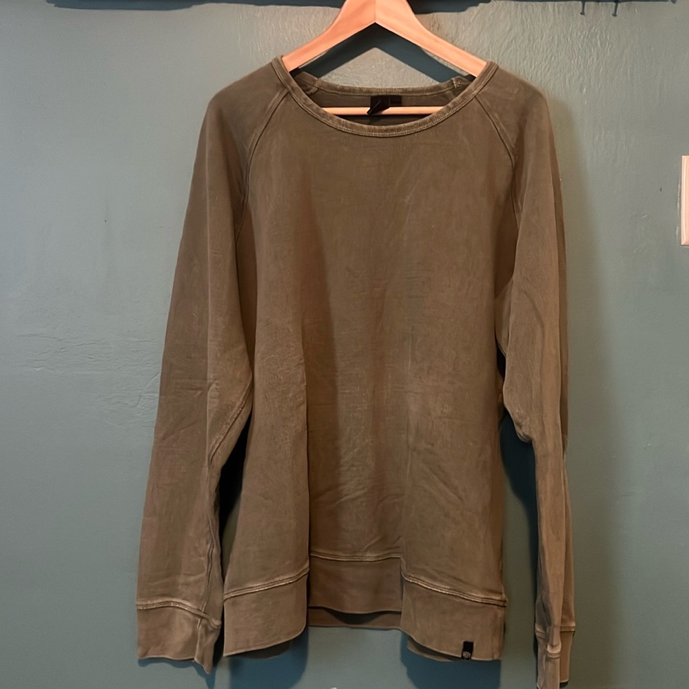 Dues Ex Machina Olive Green Long Sleeve Sweatshirt Size XXL